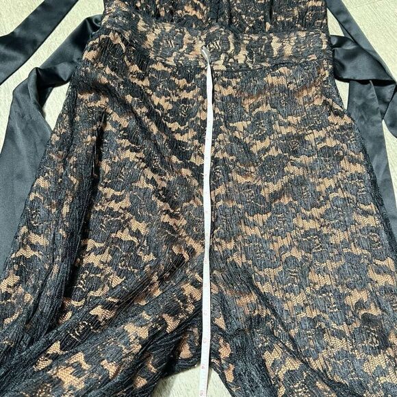 MAJORELLE x Revolve Salinas Black Lace Overlay Halter Jumpsuit, NWT Women’s XS - Picture 15 of 15
